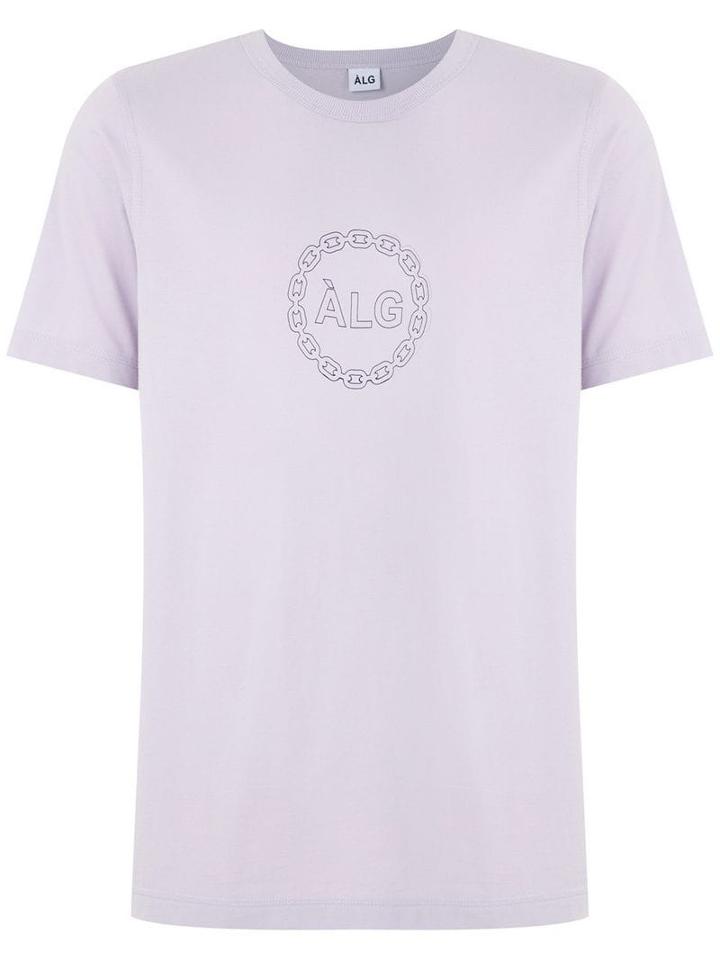 Àlg Logo Print T-shirt - Purple