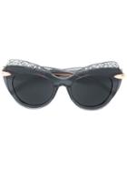 Pomellato Eyewear Oversized Cat-eye Sunglasses - Grey