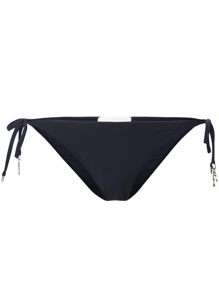 Stella Mccartney - Tie Side Bikini Bottoms - Women - Nylon/polyester/spandex/elastane - Xs, Grey, Nylon/polyester/spandex/elastane