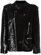 Ashish Biker Jacket, Women's, Size: Medium, Black, Cotton/polyester