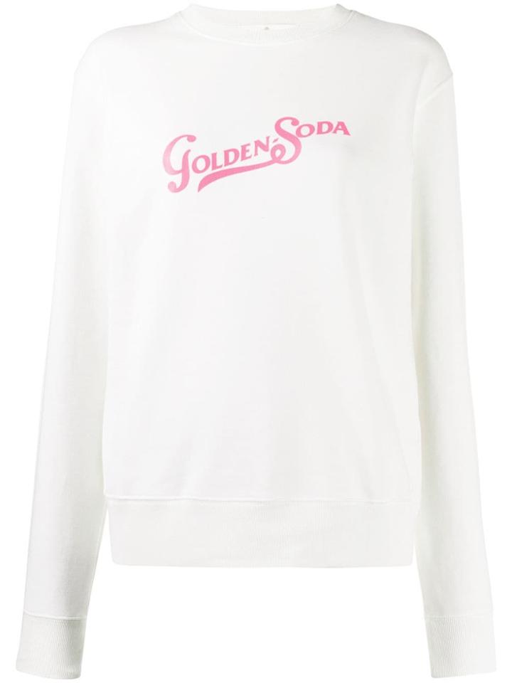 Golden Goose Golden Soda Print Sweatshirt - White