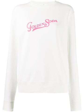 Golden Goose Golden Soda Print Sweatshirt - White