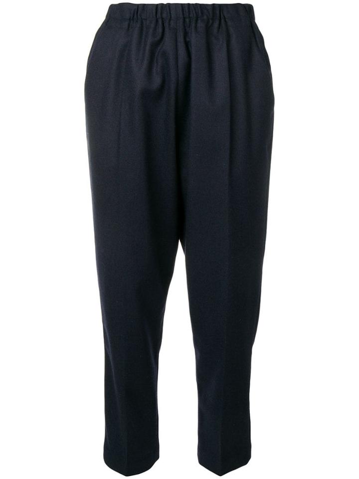 Chinti & Parker Cropped Tailored Trousers - Blue