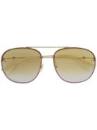 Gucci Eyewear Aviator Sunglasses - Metallic