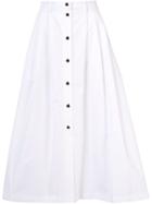 Sofie D'hoore Button Down Skirt, Women's, Size: 38, White, Cotton
