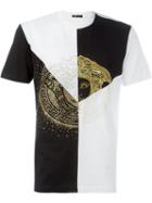 Versace Studded Medusa Contrast T-shirt, Men's, Size: Small, Black, Cotton