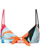 Mara Hoffman Abstract-print Bikini Top - Green