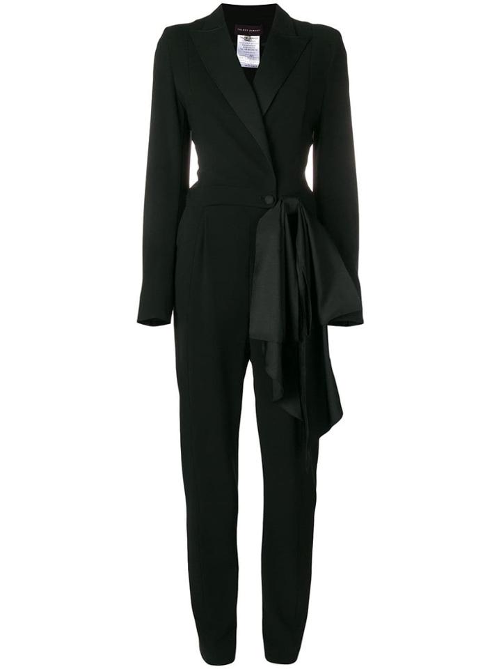 Talbot Runhof Bow Detail Jumpsuit - Black