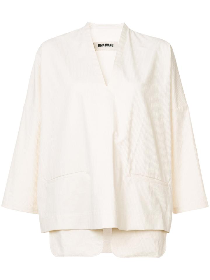 Uma Wang Exposed Pocket Blouse - White