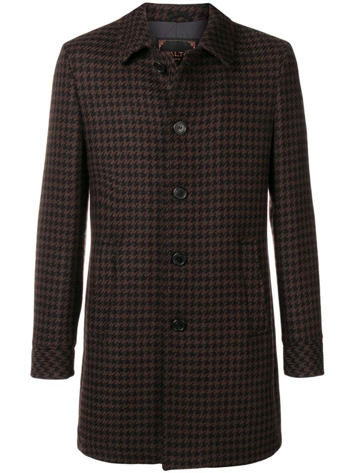 Paltò Classic Single-breasted Coat - Brown