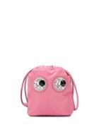 Anya Hindmarch Embellished Eyes Clutch - Pink