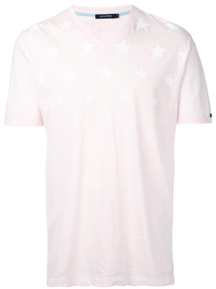 Guild Prime Stars Print T-shirt - Pink & Purple