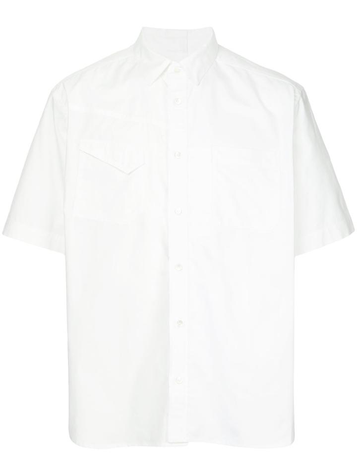 Sacai Asymmetric Chest Pocket Shirt - White