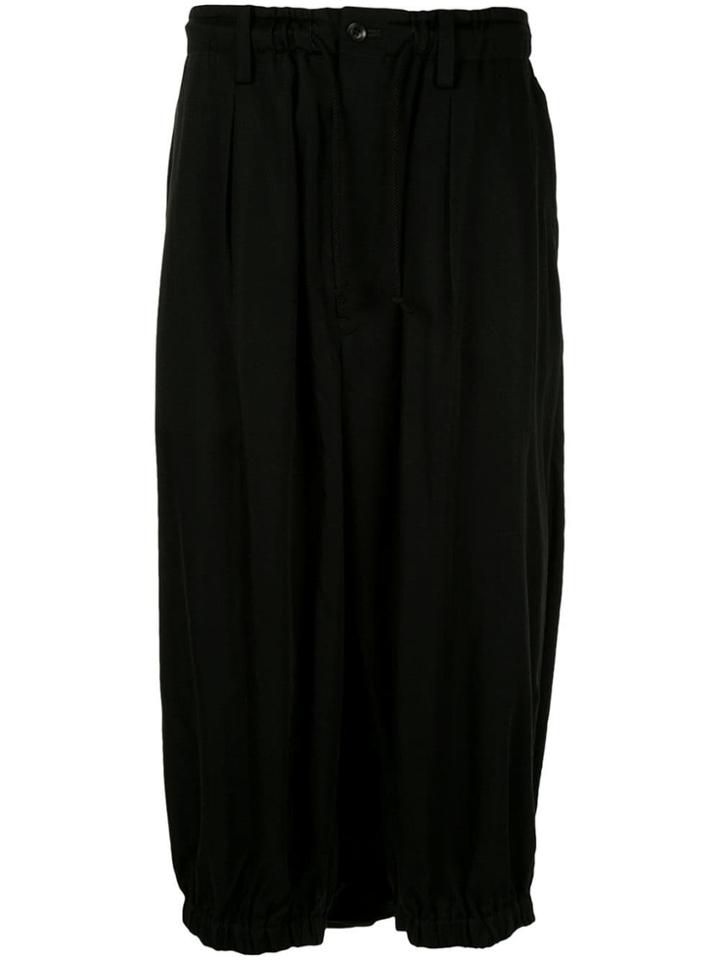 Yohji Yamamoto A-crow Drop Trousers - Black