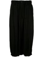 Yohji Yamamoto A-crow Drop Trousers - Black