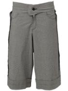 Yang Li Raw Edge Shorts, Men's, Size: 48, Black, Cotton/linen/flax
