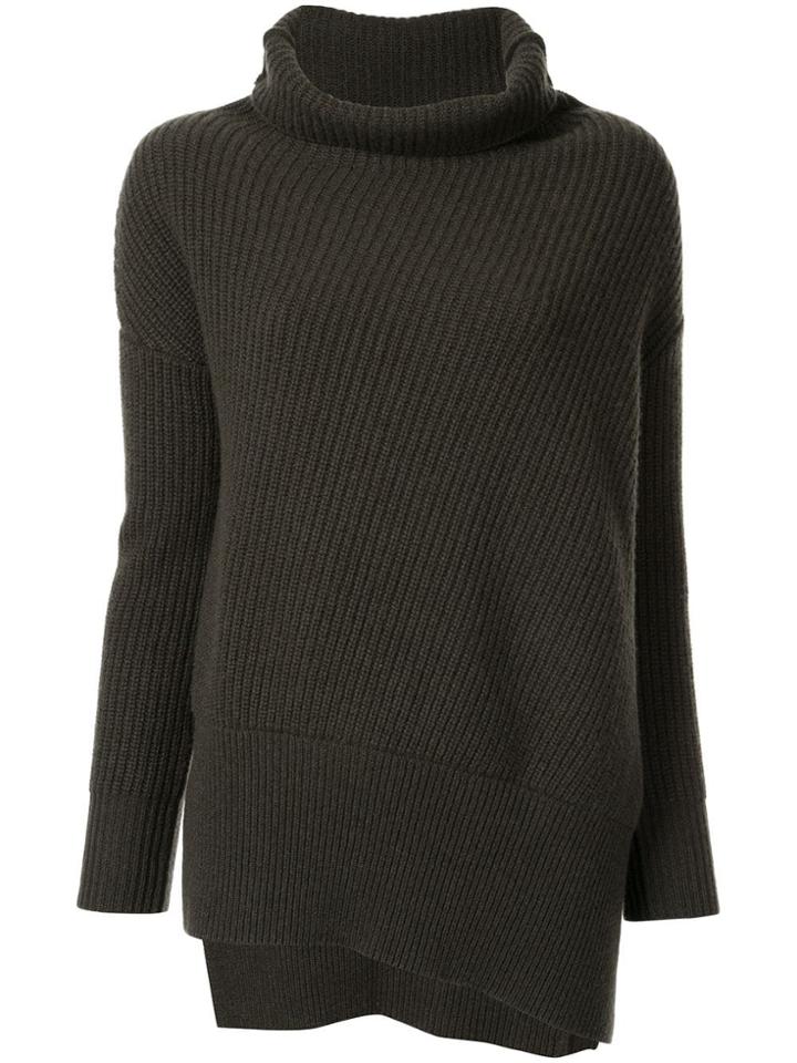 Agnona Chunky-knit Turtleneck Jumper - Green