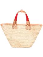 Balenciaga Multiple Straps Tote, Women's, Nude/neutrals, Calf Leather/straw