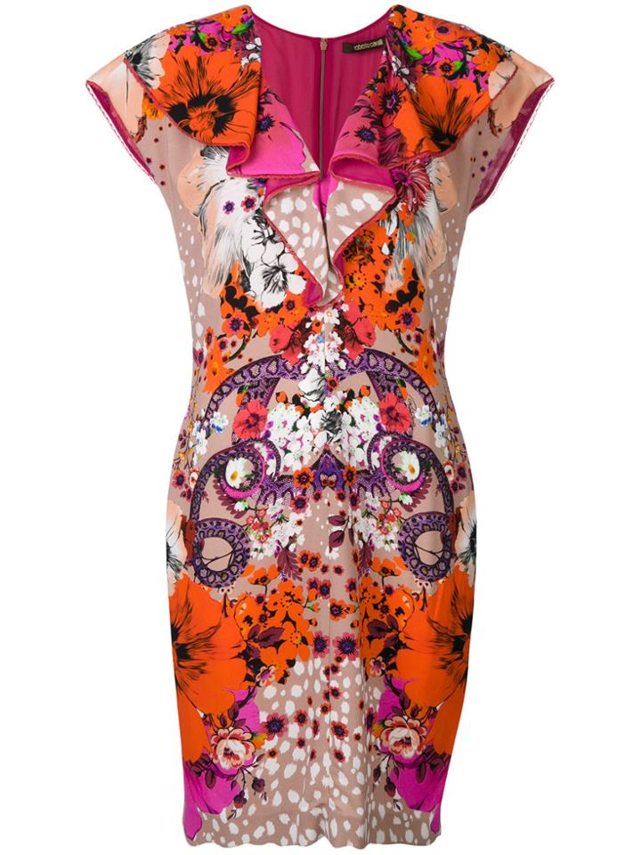 Roberto Cavalli Printed Shift Dress - Multicolour