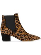 Tabitha Simmons Shadow Leopard Print Ankle Boots - Brown
