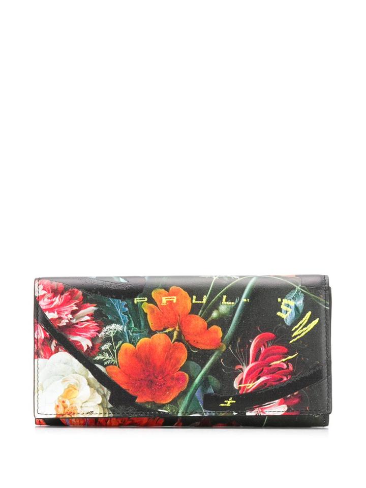 Paul Smith Floral Printed Wallet - Black