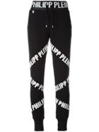 Philipp Plein Corylus Track Pants, Women's, Size: Medium, Black, Spandex/elastane/viscose/cotton