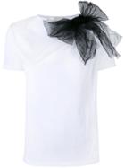 Red Valentino Tulle Bow T-shirt - White