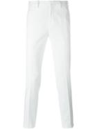 Neil Barrett Classic Tailored Trousers, Men's, Size: 50, White, Cotton/kapok/spandex/elastane
