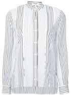 Derek Lam 10 Crosby Long Sleeve Mixed Print Blouse - White