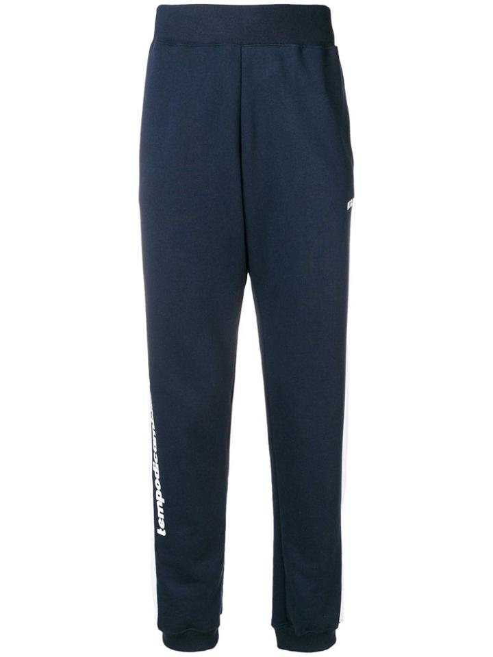 Msgm Printed Sweatpants - Blue