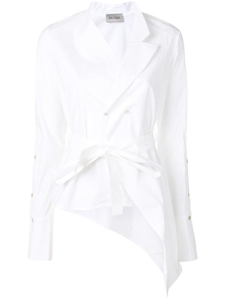 Balossa White Shirt Double-breasted Shirt