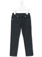 Roberto Cavalli Kids - Logo Embroidered Jeans - Kids - Cotton/spandex/elastane - 10 Yrs, Blue