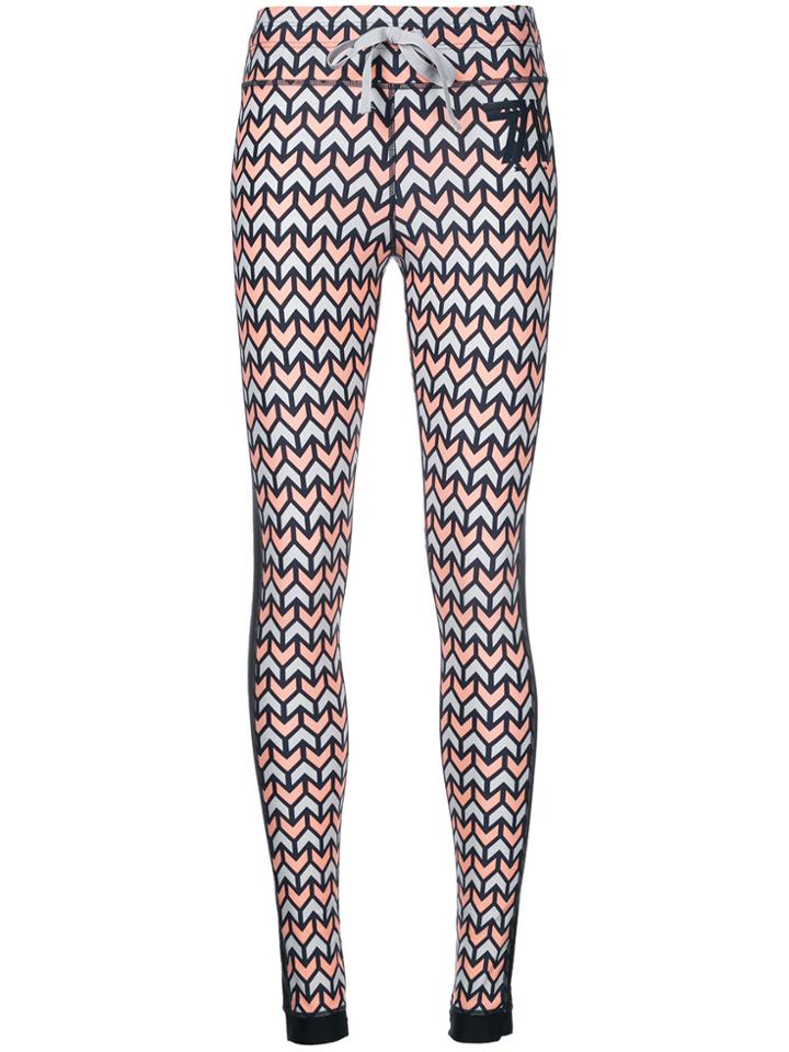 The Upside Geometric Print Track Pants - Multicolour