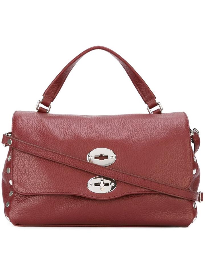 Zanellato 'postina' Satchel, Women's, Pink/purple, Calf Leather