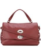 Zanellato 'postina' Satchel, Women's, Pink/purple, Calf Leather