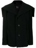 Y's Scarf Detail Jacket - Black