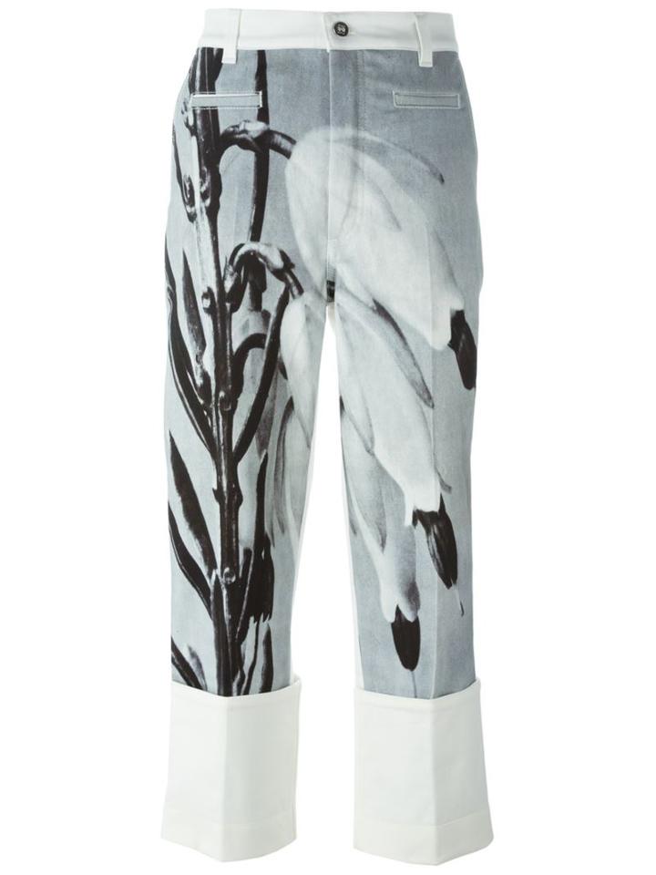 Loewe Fisherman Trousers Botanical, Women's, Size: 40, White, Cotton/spandex/elastane