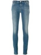 Armani Jeans - Cropped Skinny Jeans - Women - Cotton/polyester/spandex/elastane/lyocell - 31, Blue, Cotton/polyester/spandex/elastane/lyocell