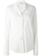 Jil Sander 'brooke' Shirt, Women's, Size: 36, White, Polyamide/spandex/elastane/wool