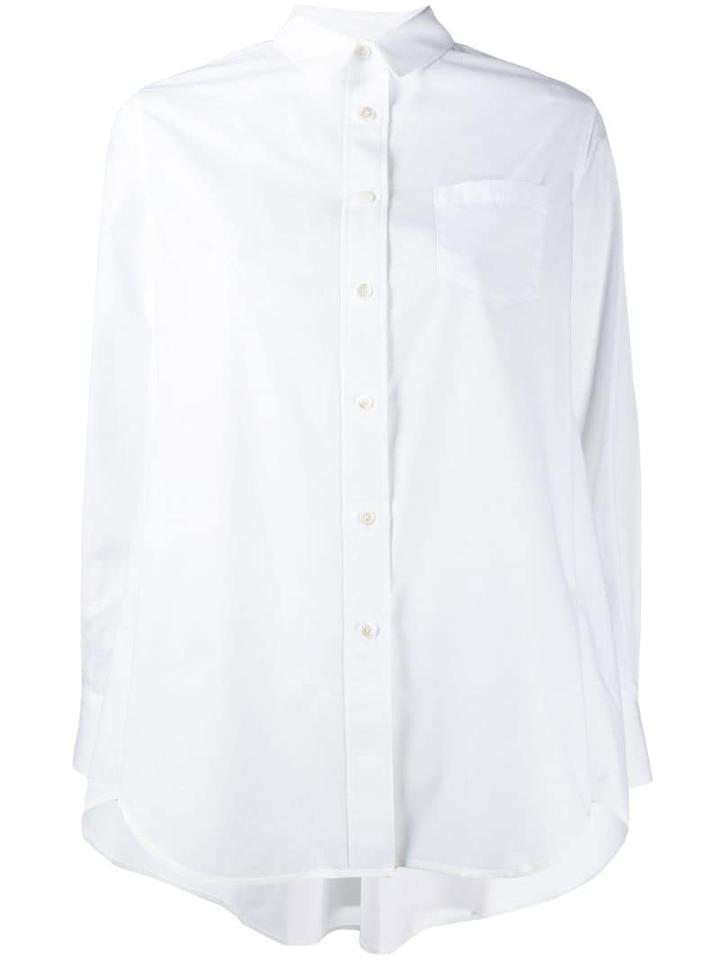 Sacai Oversized Long-sleeved Shirt - White