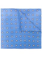Pal Zileri Woven Texture Floral Handkerchief - Blue