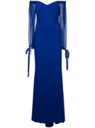 Badgley Mischka Off-the-shoulder Gown - Blue