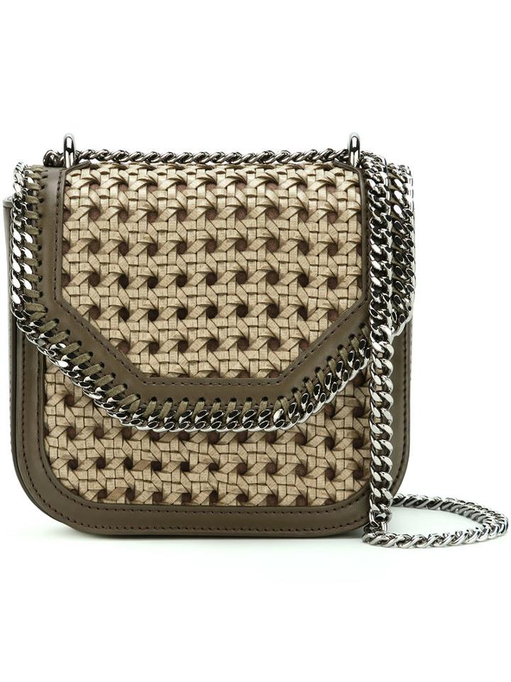 Stella Mccartney - Mini Falabella Wicker Bag - Women - Artificial Leather - One Size, Women's, Green, Artificial Leather