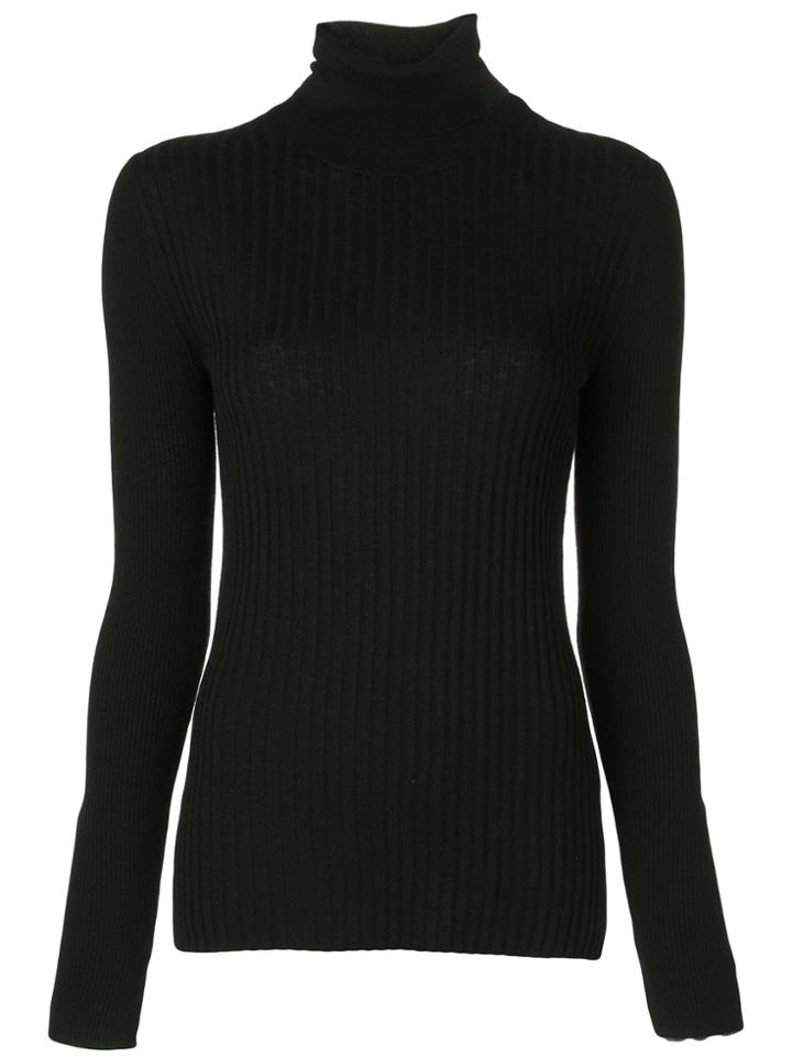 Alex Mill Ribbed Roll-neck Jumper - Black