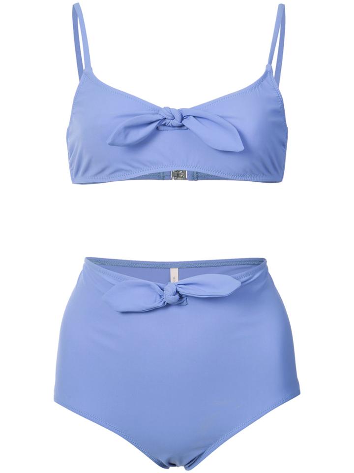 Morgan Lane High Waisted Maya Bikini Set - Pink & Purple