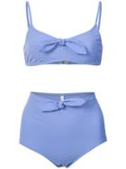 Morgan Lane High Waisted Maya Bikini Set - Pink & Purple