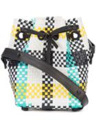 Trussardi - Woven Check Hobo Bag - Women - Polypropylene - One Size, Green, Polypropylene