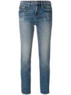 Frame Denim Cropped Slim-fit Jeans - Blue