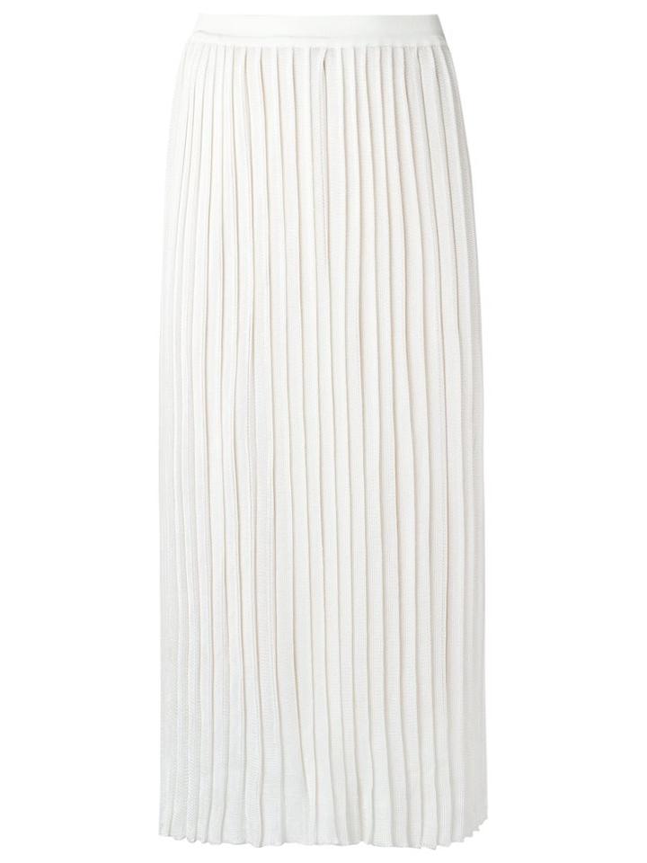 Egrey Midi Knitted Skirt, Women's, Size: P, White, Viscose