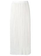 Egrey Midi Knitted Skirt, Women's, Size: P, White, Viscose